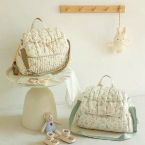 Breathable Floral Multi-functional Diaper Bag for Newborn - Multi Color Bag