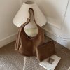 Large Capacity Suede Tote Bag: Stylish and Functional Underarm Shoulder Bag