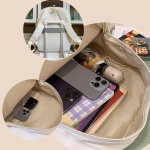 Double Inserts Large Ita Backpack, Kawaii Anime Ita Bag, Lightweight And Durable Nylon Ita Bag, Personalized Clear Window Pin Display Bag