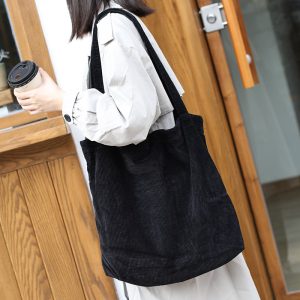 Stylish Large Tote Bag: Casual and Artistic Canvas Shopping Companion