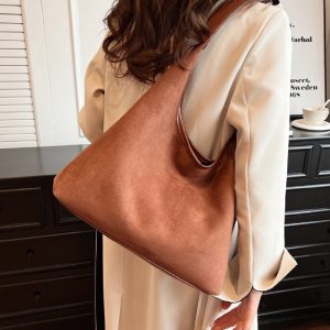 Stylish Women's Suede Tote Bag: Perfect Shoulder Bag for Every Occasion