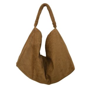 Large Tote Bag: Stylish Large-capacity Suede Casual Bag for Women