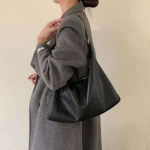 Genuine Soft Leather Tote Shoulder Bag for Stylish Everyday Use