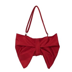 Chic Korean-style Large Tote Bag with Bow and Spacious Design
