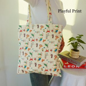 Embroidered Aesthetic Floral Tote Bag, Personalized Canvas Totes, Cute Romantic Totebag, Custom Kawaii Shoulder Bag, Vintage Everyday Bag.