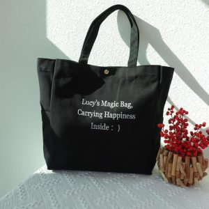 Embroidered Canvas Tote Bag: Personalized Custom Totes, Grocery Tote Bag, Bridesmaid Tote Bag, Bride Tote Bag, Aesthetic Market Tote Bag.