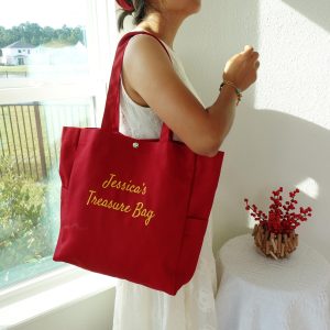 Embroidered Canvas Tote Bag: Personalized Custom Totes, Grocery Tote Bag, Bridesmaid Tote Bag, Bride Tote Bag, Aesthetic Market Tote Bag.