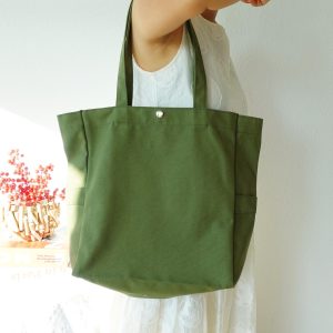 Embroidered Pet Portrait Shoulder Bag –Custom Pet Face Name Canvas Tote, Dog Mom Totes, Personalized Handbag Pet Lover Gift Cat Shopping Bag