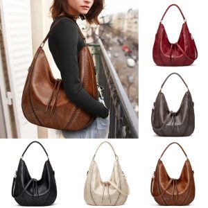Retro Large Tote Bag with Tassels - Stylish One-shoulder Casual Design