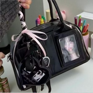 Glossy Ita Backpack – Kawaii Display Bag for Pins & Charms