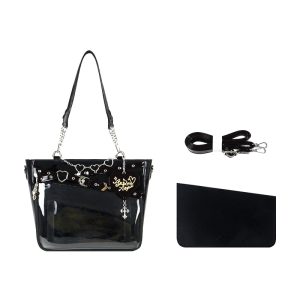 Gothic Black Large Capacity Tote Ita Bag