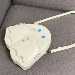 Gothic Punk Ita Backpack: Detachable Angel Devil Wings Halloween Cosplay Bag