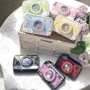 Handmade Cute Camera Ita Shoulder Bag, Anime Messenger Bag, Large Capacity Transparent Window Bag, Unique Pin Display Bag,Cosplay Gift