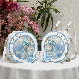 Handmade Cute Ita Shoulder Bag, Anime Messenger Bag, Large Capacity Transparent Window Bag, Unique Pin Display Bag, Kawaii Cosplay Gift