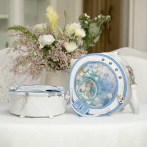 Handmade Cute Ita Shoulder Bag, Anime Messenger Bag, Large Capacity Transparent Window Bag, Unique Pin Display Bag, Kawaii Cosplay Gift