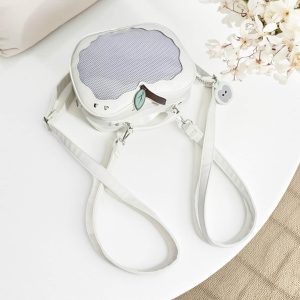 Handmade Cute Ita Shoulder Bag, Anime Messenger Bag, Large Capacity Transparent Window Bag, Unique Pin Display Bag, Kawaii Cosplay Gift