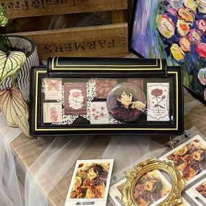 Handmade Cute Ita Shoulder Bag, Anime Messenger Bag, Large Capacity Transparent Window Bag, Unique Pin Display Bag,Cosplay Gift