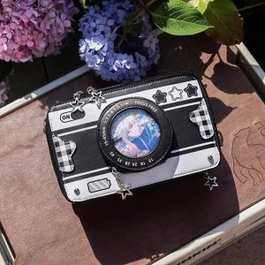 Harajuku Camera Ita Bag | Kawaii Transparent Crossbody Bag Cute Aesthetic Purse for Women