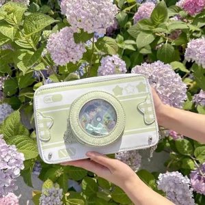 Harajuku Camera Ita Bag | Kawaii Transparent Crossbody Bag Cute Aesthetic Purse for Women