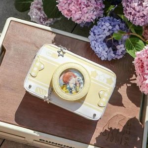 Harajuku Camera Ita Bag | Kawaii Transparent Crossbody Bag Cute Aesthetic Purse for Women