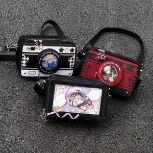 Harajuku Camera Ita Bag | Kawaii Transparent Crossbody Bag Cute Aesthetic Purse for Women