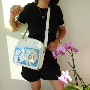 Harajuku Ita Bag crossbody, Kawaii Window Shoulder Bag, Anime Pin Display Purse, Japanese Style Cross body Bag, Cute Gift for Friends.