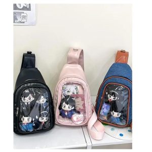 Harajuku Ita Bag – Women's Anime Badge Crossbody Purse
