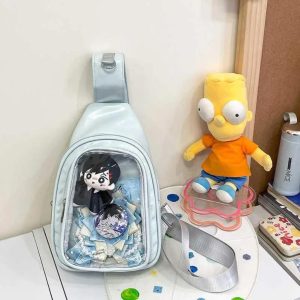Harajuku Ita Bag – Women's Anime Badge Crossbody Purse