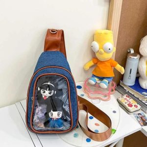 Harajuku Ita Bag – Women's Anime Badge Crossbody Purse