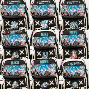 Hatsune Miku Ita Backpack – Large Anime Pin Display Bag with Clear Window & Kawaii Ribbon Design | Vocaloid Gift for Cosplay Fans