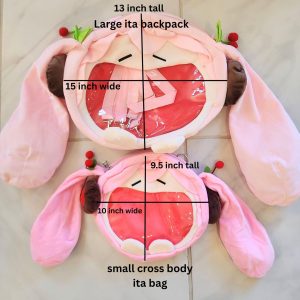 Hatsune Miku Plush Crossbody ITA Bag: Kawaii Anime Bag (10 inch)