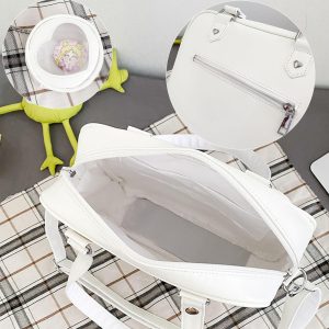 Heart-Shaped Ita Bag For Women, Anime Shoulder Bag, Clear Window Bag, Pin Display Bag,Ita Crossbody Bag,Lightweight Women Handbag,Daily Bags