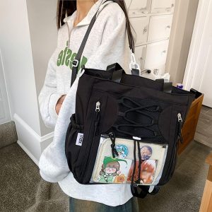 Ita Backpack For Pin Display, Large Ita Shoulder Bag, Window Badge Bag, Versatile Badge Backpack, Cute Window Bag, Kawaii Ita Bag Gift