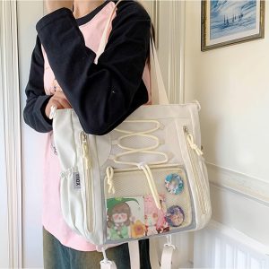 Ita Backpack For Pin Display, Large Ita Shoulder Bag, Window Badge Bag, Versatile Badge Backpack, Cute Window Bag, Kawaii Ita Bag Gift