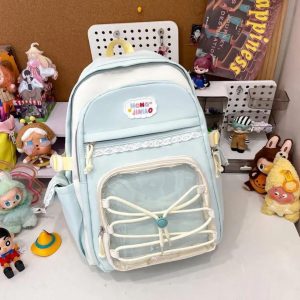Ita Backpack | Large Nylon Bag with DIY Badge Display