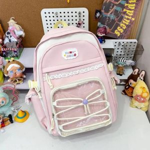 Ita Backpack | Large Nylon Bag with DIY Badge Display