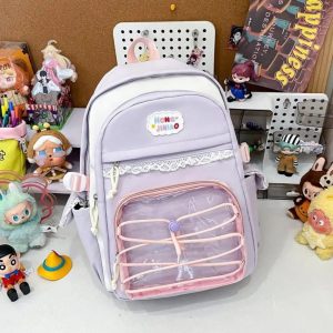 Ita Backpack | Large Nylon Bag with DIY Badge Display
