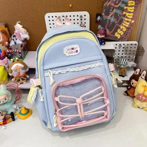 Ita Backpack | Large Nylon Bag with DIY Badge Display