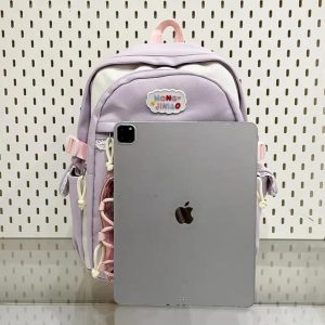 Ita Backpack | Large Nylon Bag with DIY Badge Display