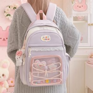 Ita Backpack | Large Nylon Bag with DIY Badge Display