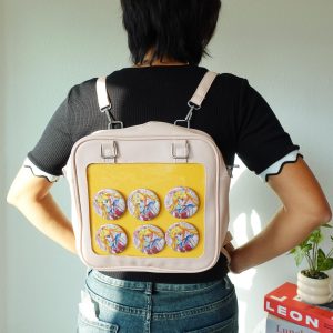 Ita Bag Backpack: 3-Way Convertible Pin Display Bag with Inserts