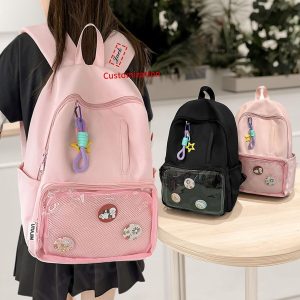 Ita Bag Backpack, Custom Clear Window Display Bag, Kawaii Ita Backpack for School, Waterproof Display Backpack, Gift for Her & Collectors