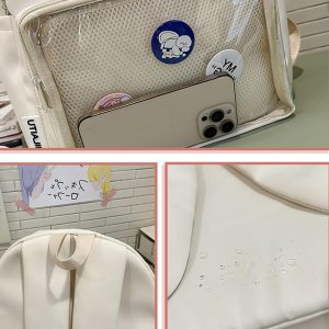 Ita Bag Backpack, Custom Clear Window Display Bag, Kawaii Ita Backpack for School, Waterproof Display Backpack, Gift for Her & Collectors