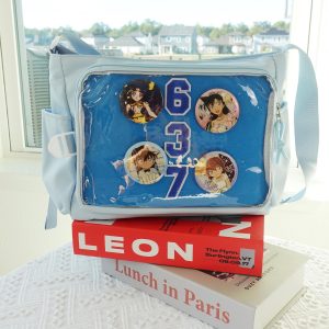 Ita Bag Crossbody, Clear Window Kawaii Shoulder Bag, Cute Anime Ita Bag for Pin Display, Harajuku Pin Purse, Pin Collector Gift, itabag.