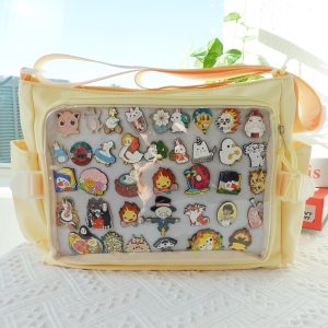 Ita Bag Crossbody, Clear Window Kawaii Shoulder Bag, Cute Anime Ita Bag for Pin Display, Harajuku Pin Purse, Pin Collector Gift, itabag.