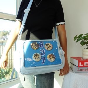 Ita Bag Crossbody, Clear Window Kawaii Shoulder Bag, Cute Anime Ita Bag for Pin Display, Harajuku Pin Purse, Pin Collector Gift, itabag.