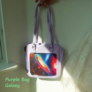 Ita Bag Crossbody with Patterned Insert: Kawaii Pin Display Bag, Anime Pins Itabag, Pin Trading Bag, Pin Collector Bag, Shoulder Ita Bag.