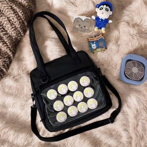 Ita Bag for Pin Display, Anime Merch Bag, Customizable Colors