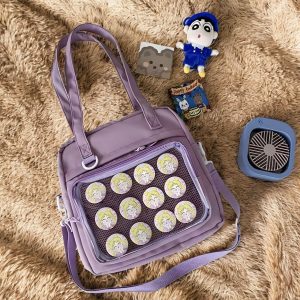 Ita Bag for Pin Display, Anime Merch Bag, Customizable Colors