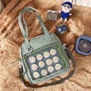 Ita Bag for Pin Display, Anime Merch Bag, Customizable Colors